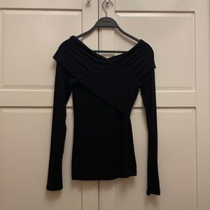 Babaton Black Long Sleeve Knit Top
